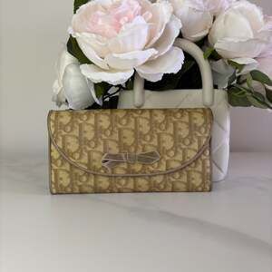 Christian Dior Vintage Trotter Romantique Bow Long Continental Wallet